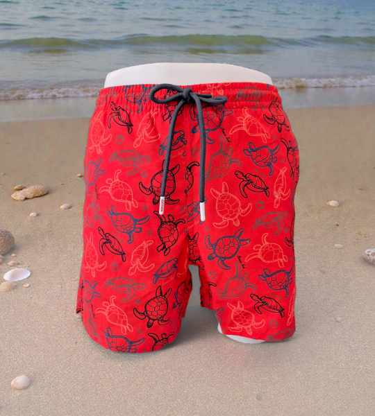 NEW TURTLES KISA MAYO ŞORT KIRMIZI