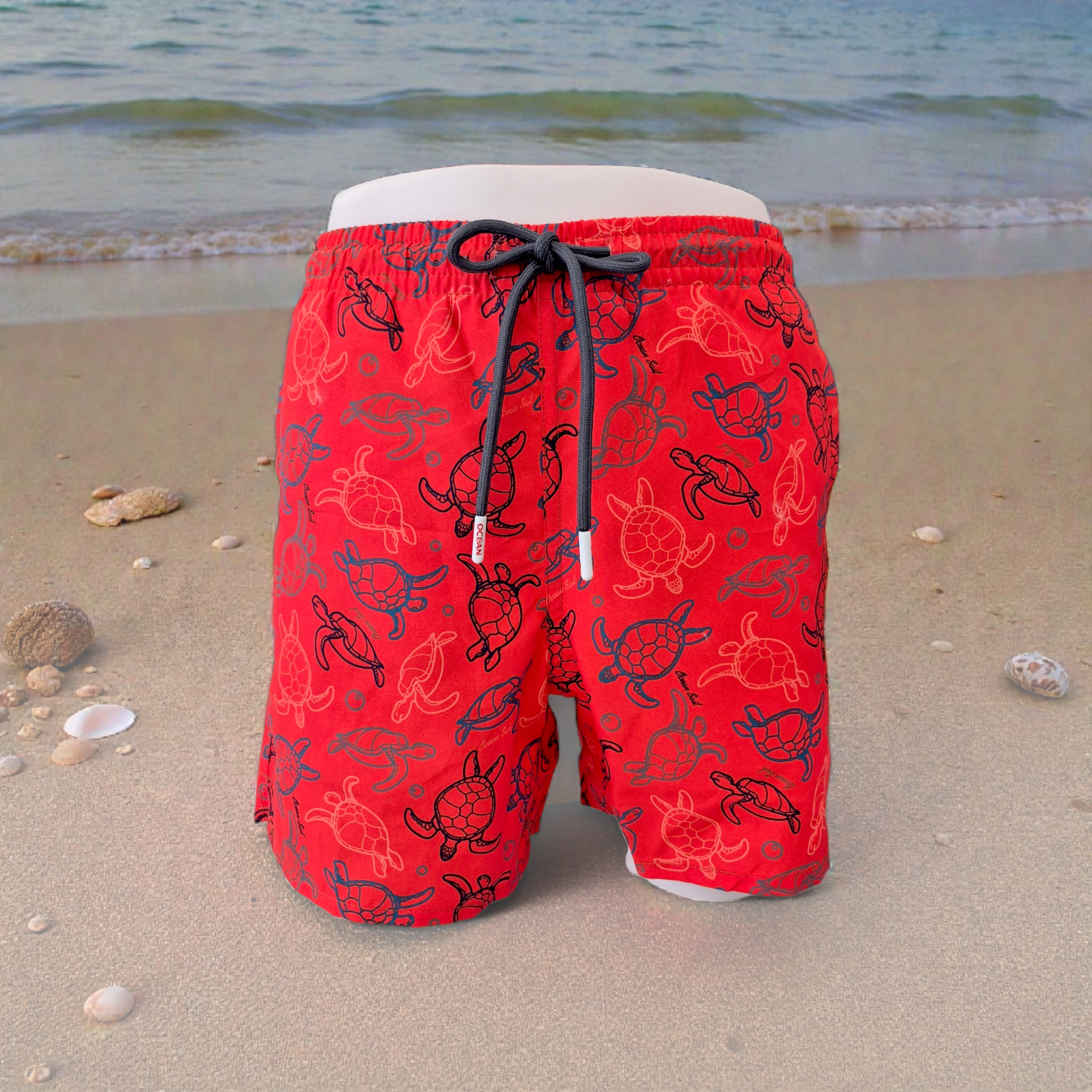 NEW TURTLES KISA MAYO ŞORT KIRMIZI