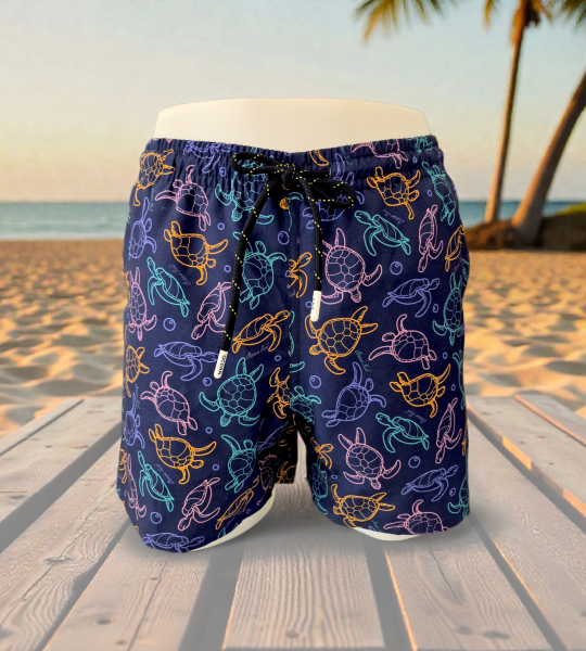 NEW TURTLES KISA MAYO ŞORT LACİVERT