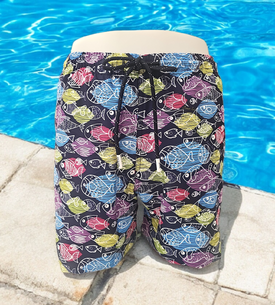 FISH LACİVERT MAYO ŞORT