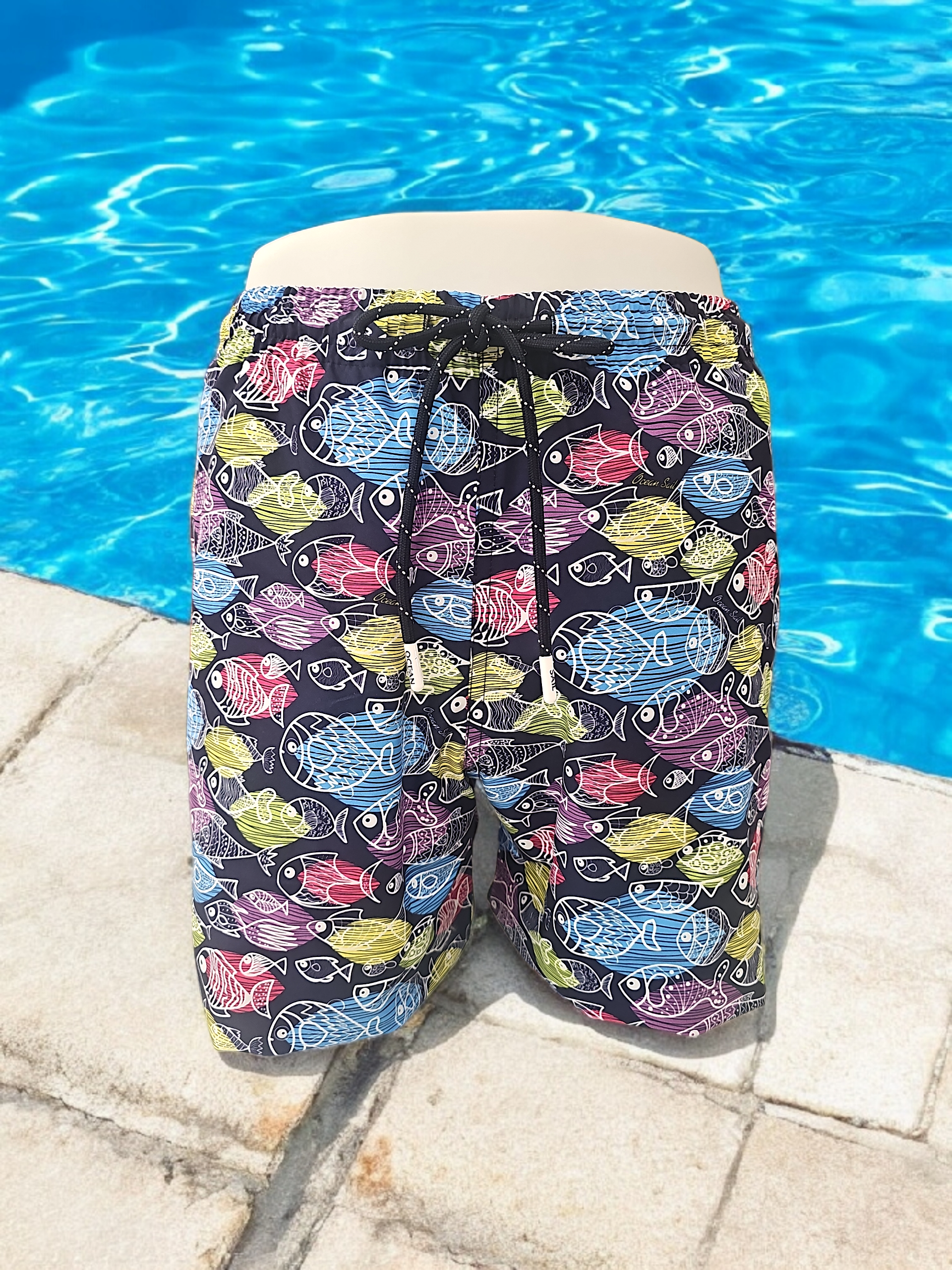 FISH LACİVERT MAYO ŞORT