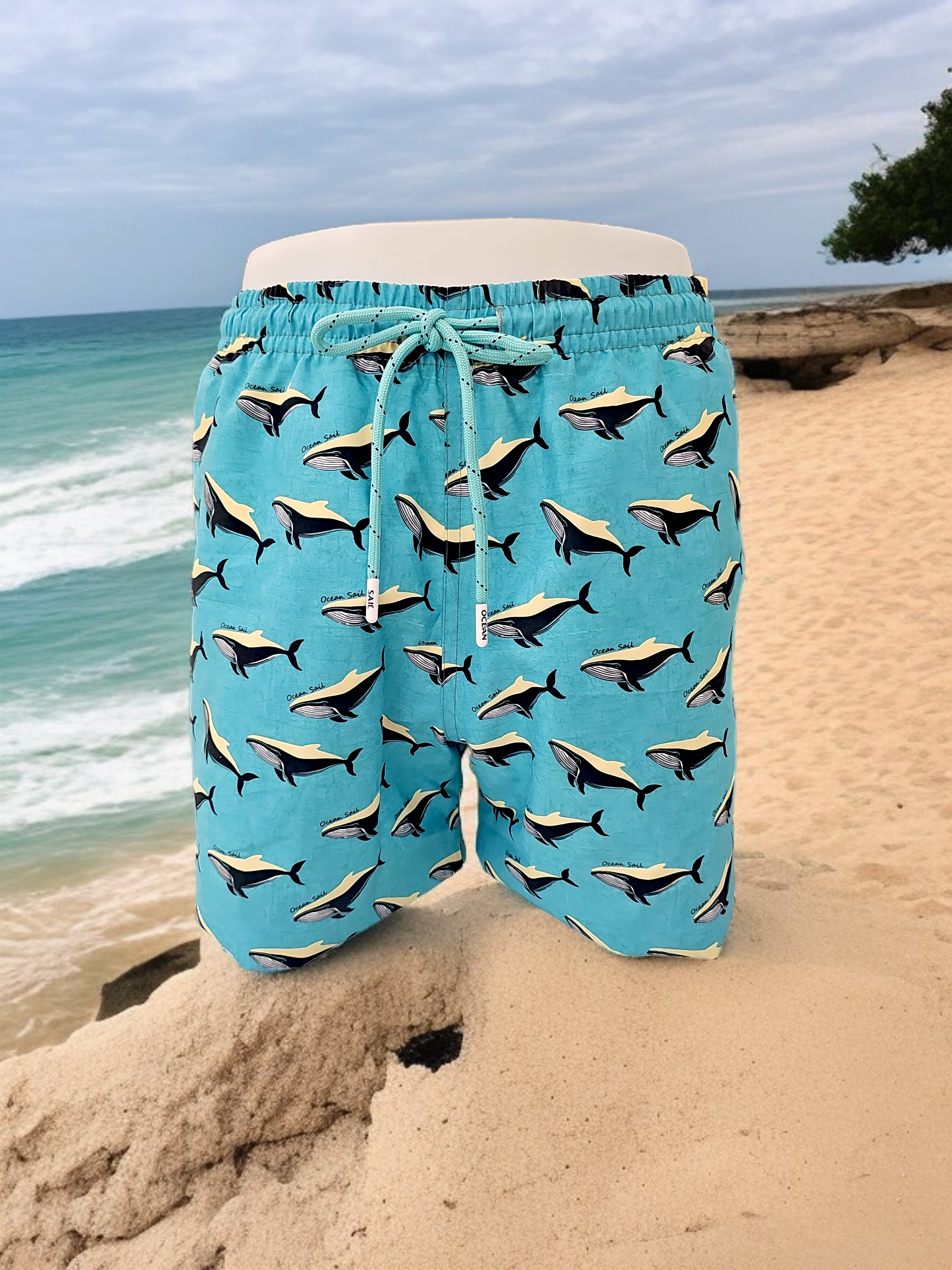 WHALE YEŞİL MAYO ŞORT