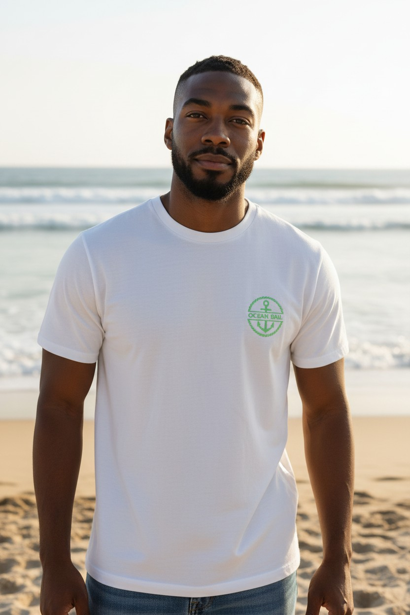 ANCHOR BEYAZ MODAL T-SHIRT