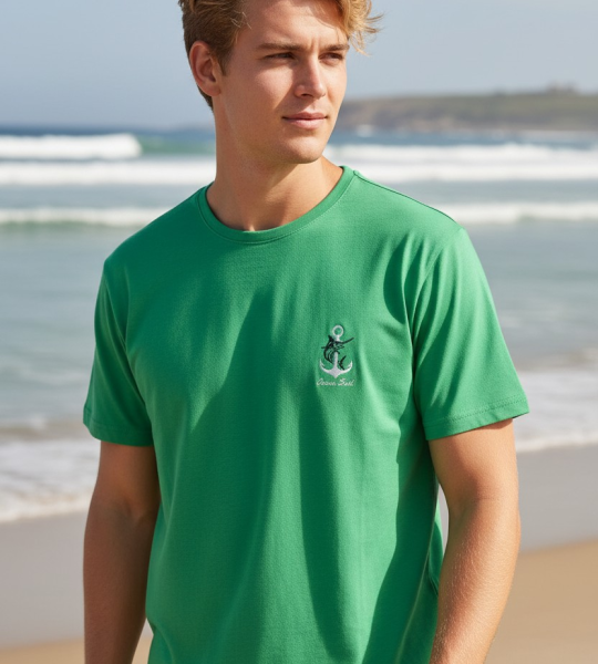 MERLIN YEŞİL MODAL T-SHIRT