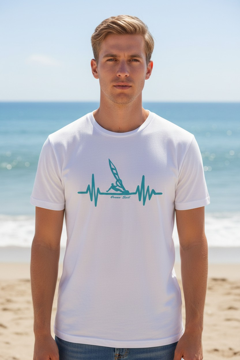 RİTİM BEYAZ MODAL T-SHIRT