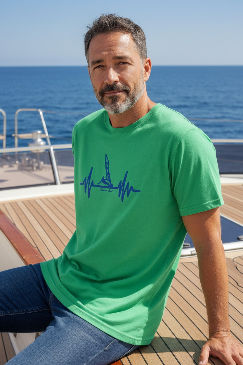 RİTİM YEŞİL MODAL T-SHIRT