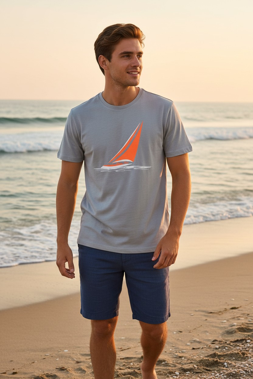 SAILOR GRİ MODAL T-SHIRT