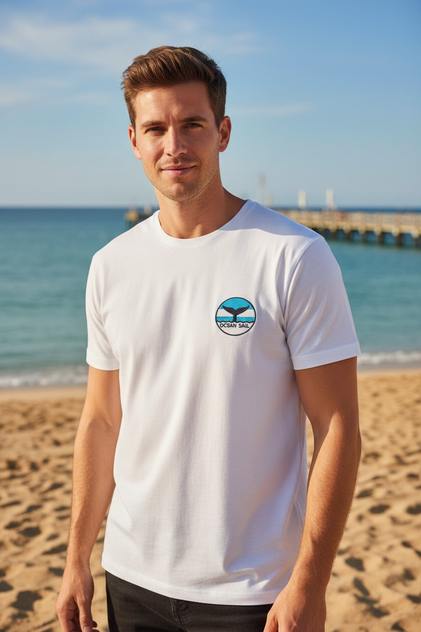 TAIL BEYAZ MODAL T-SHIRT