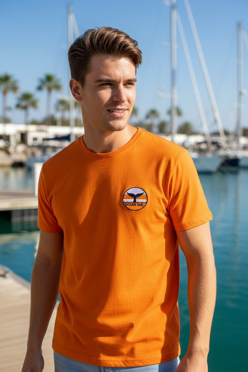 TAIL TURUNCU MODAL T-SHIRT